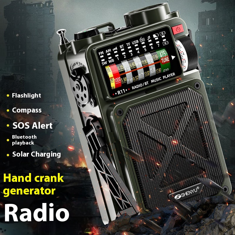 Hand-Crank Generator & Solar Power Bank