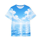 Ocean Horizon Sports Jersey — Blue Sky & Sea All-Over Print