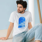 Cloud Window Organic T-Shirt — 'cloudwickco' Sky & Sea Graphic