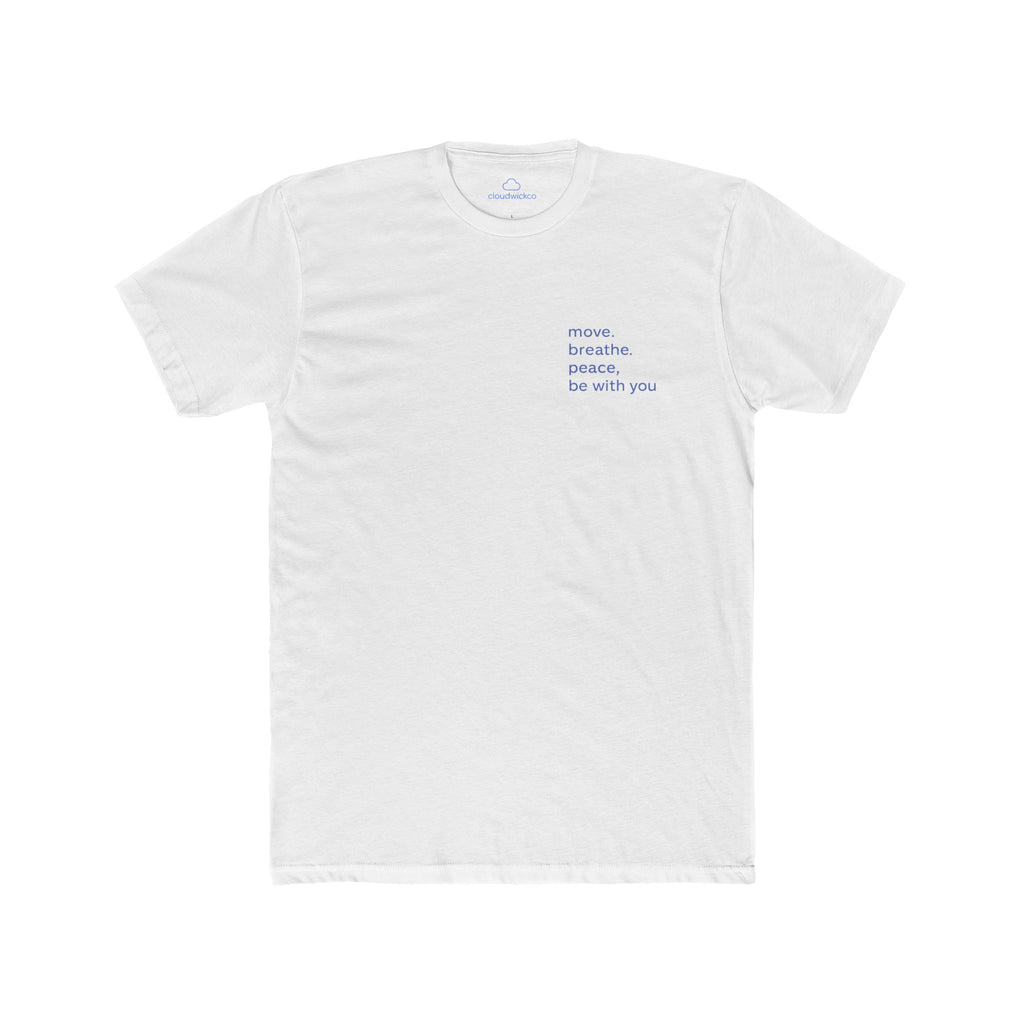 Crew Tee - "Breathe Be With You" Ocean Graphic T‑Shirt