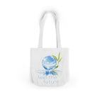 Eco Crystal Tote Bag — "feel the future" Canvas Reusable Market Bag