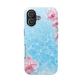 Orchid Pool Tough Phone Case — Floral Water Ripple Protective Cover