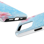 Orchid Pool Tough Phone Case — Floral Water Ripple Protective Cover