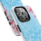 Orchid Pool Tough Phone Case — Floral Water Ripple Protective Cover