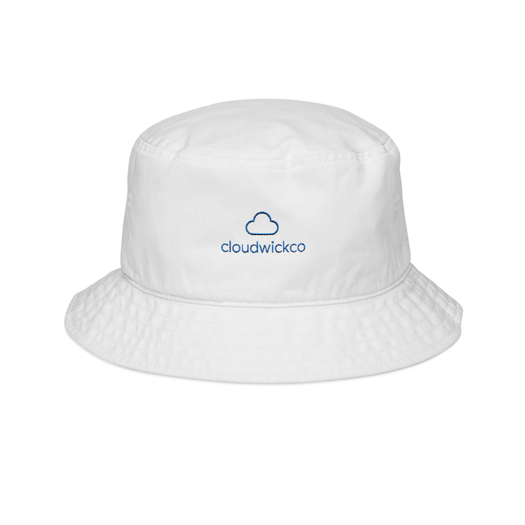Cloudwickco Embroidered Cloud Bucket Hat — Lightweight Casual Sun Hat