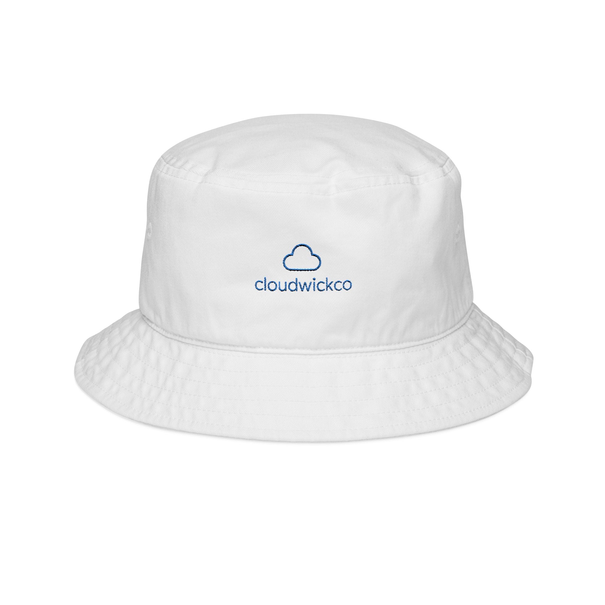 Cloudwickco Embroidered Cloud Bucket Hat — Lightweight Casual Sun Hat