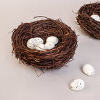 Handmade Bird Nest with Realistic Eggs — Natural Decor or Companion for Hand-Carved Bird Figures