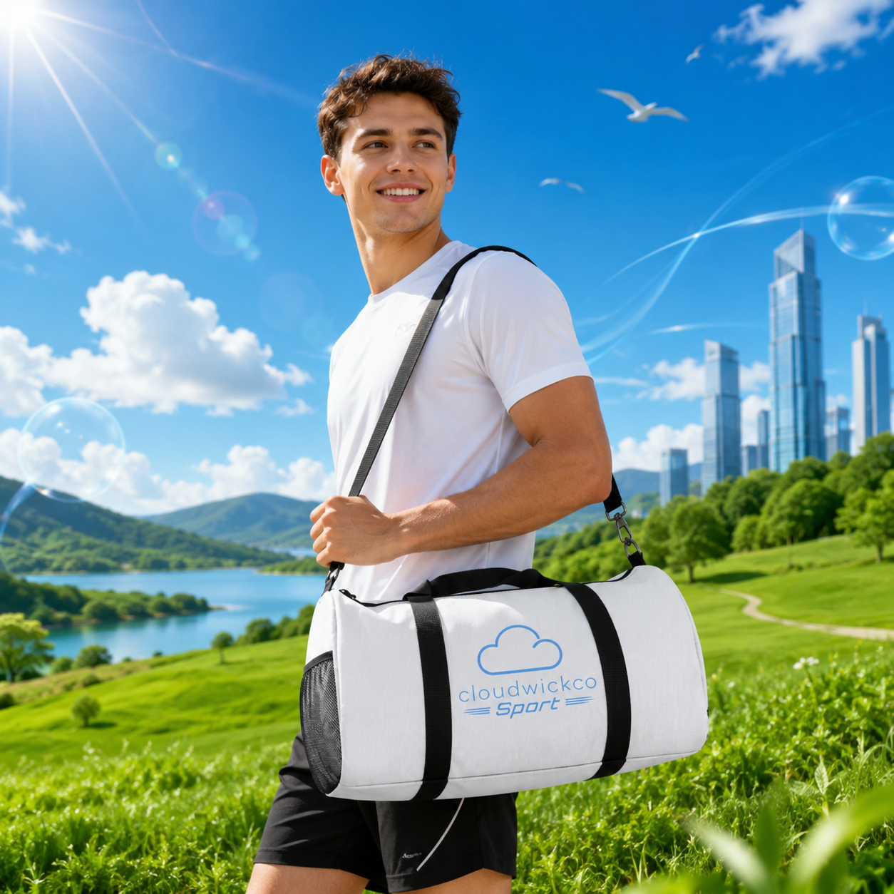 Cloudwickco Sport Duffel Bag — Lightweight Gym & Travel Weekend Bag