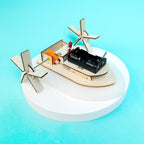 Paddlewheel Boat DIY Kit, Educational STEM Toy