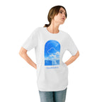 Cloud Window Organic T-Shirt — 'cloudwickco' Sky & Sea Graphic