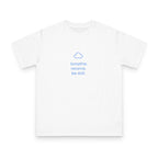 Minimal Wellness T‑Shirt — "breathe. receive. be still." Mindful Graphic Tee