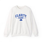 Clarity Club Crewneck Sweatshirt — Minimal Cloud Graphic