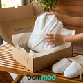 Luxury Organic Bathrobe & Slipper Set