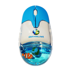 Skeuoss Frutiger Aero Aqua Liquid Mouse - Clear Blue